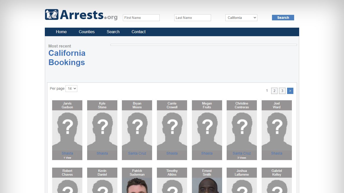 California Arrests and Inmate Search